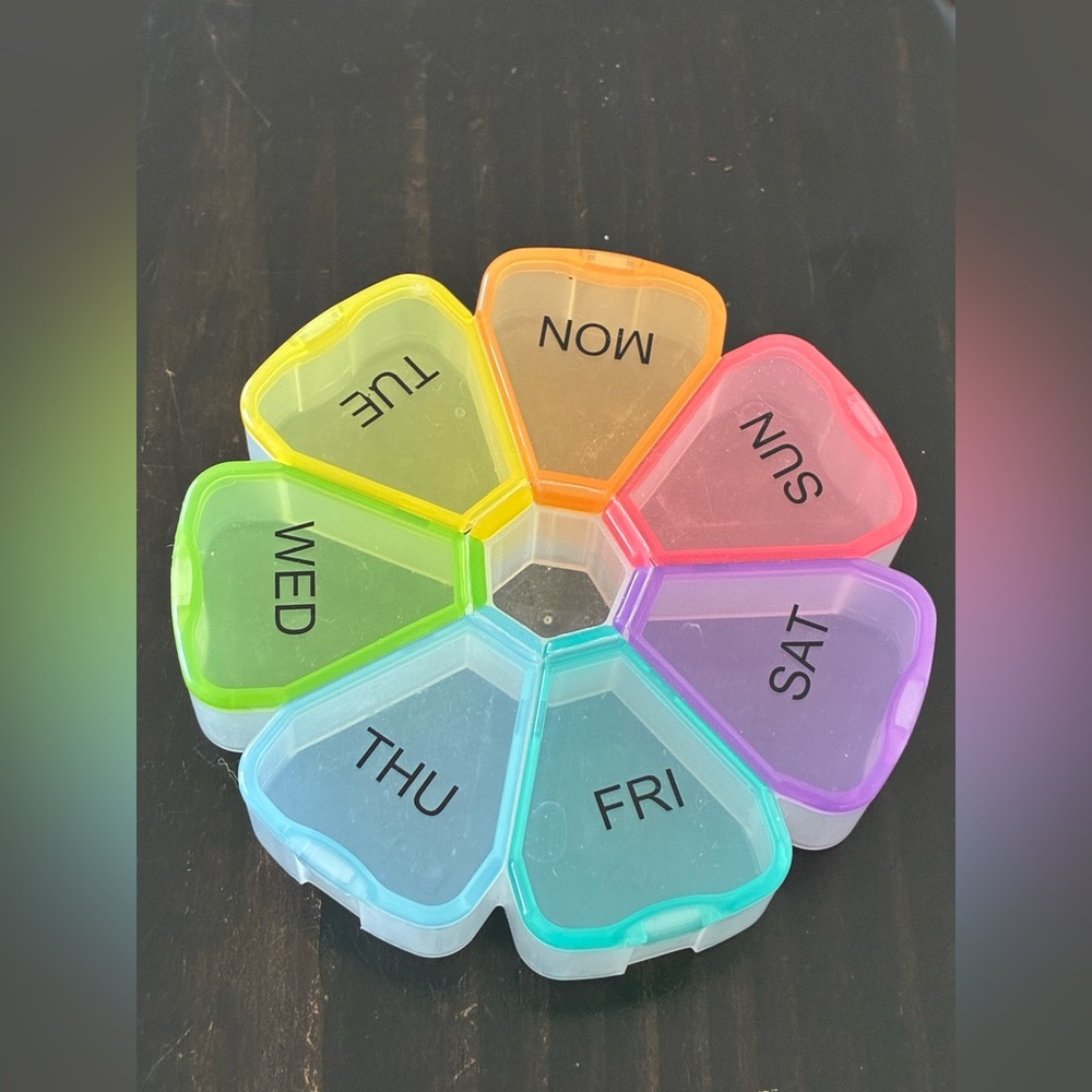 Colorful Weekly Pill Organizer